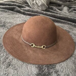 Saks brown sunhat